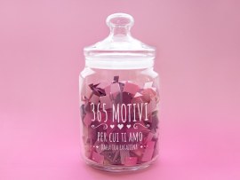 Barattolo di biscotti 365 motivi per cui ti amo