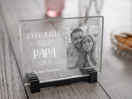 Lastra di vetro con foto