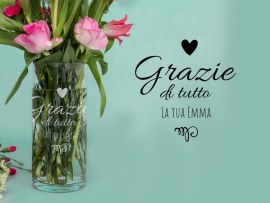 Vaso con incisione
