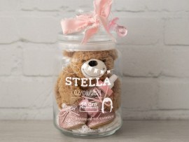 Barattolo in vetro per nascità