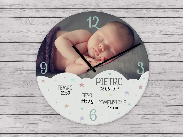 Album fotografico bambino personalizzato, neonato appena nato, regalo  ricordo co