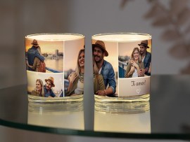 Portacandele con foto