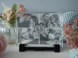 Lastra di vetro regalo di nozze