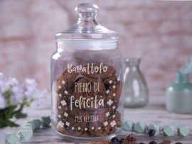 Barattolo di vetro pieno di felicità