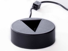 Base luminosa per il cuore di vetro