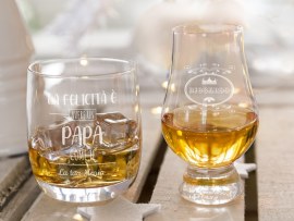 Bicchiere da whisky con incisione