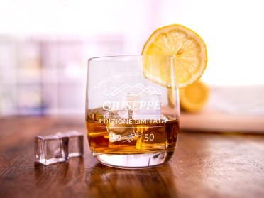 Bicchiere da whisky personalizzato con incisione 5 Modello classico 