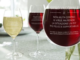 Calice da vino siero vaccinale