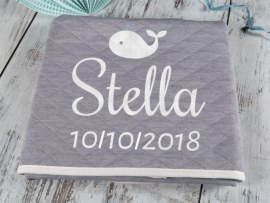 Coperte per neonati ricamata