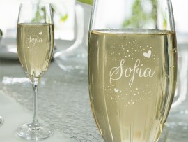 Flute da champagne con nome