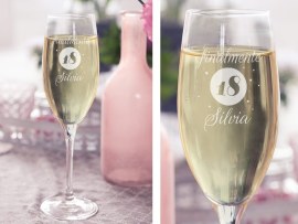 Flute da champagne per compleanno