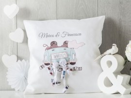 Foto cuscino con fiocco