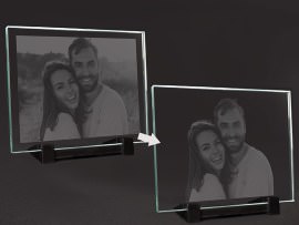 Lastra di vetro con foto senza sfondo