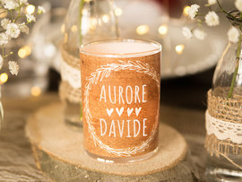 Portacandele con foto