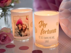 Portacandele personalizzato natale