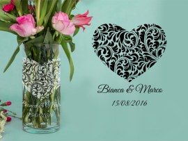Vaso con design a cuore