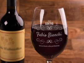 Calice da vino personalizzato con nome